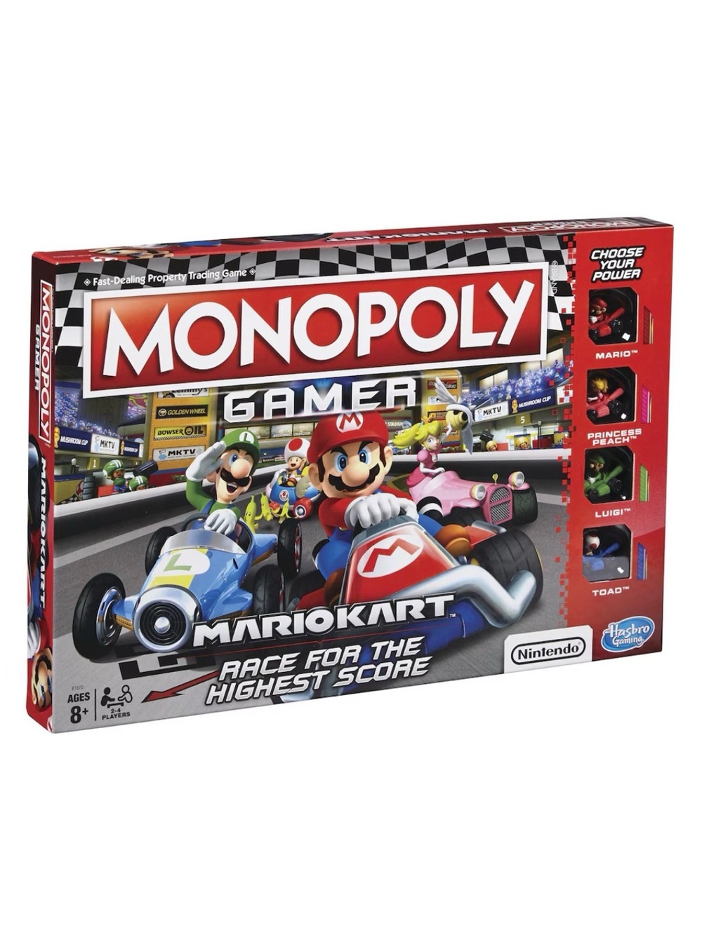 Hasbro Gaming Monopoly Gamer Mario Kart Board Game - New Sealed - Nintendo E1870